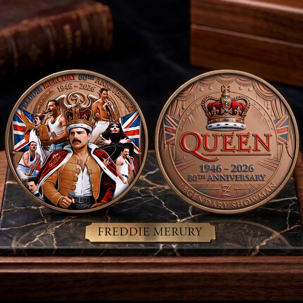 Freddie Mercury 80th Anniversary Commemorative Coin – TMTHU6118