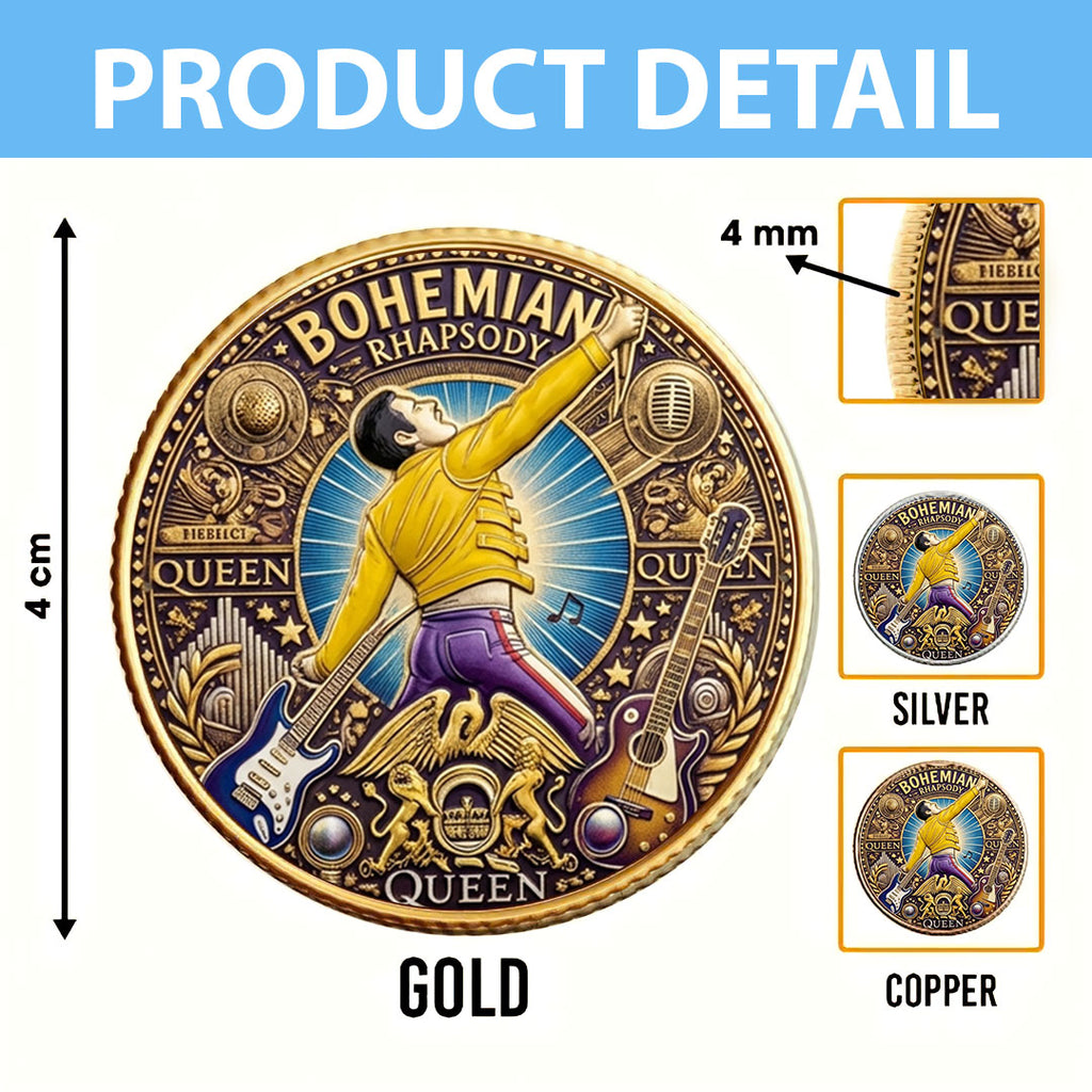Freddie Mercury 80th Anniversary Commemorative Coin – TMTHU5929