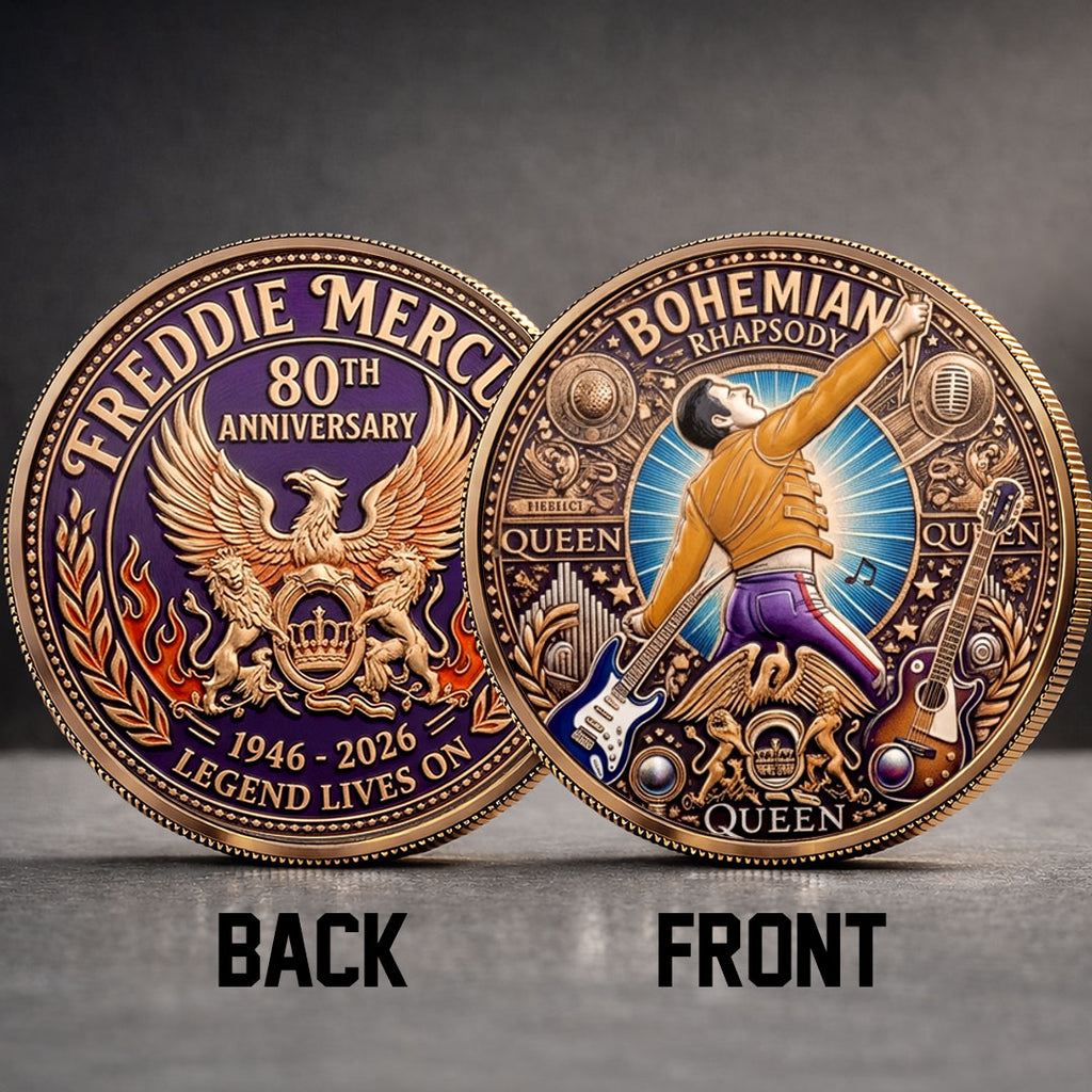 Freddie Mercury 80th Anniversary Commemorative Coin – TMTHU5929