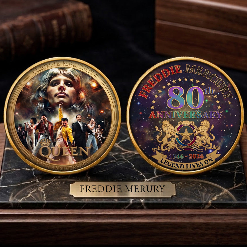 Freddie Mercury 80th Anniversary Commemorative Coin – TMTHU5528
