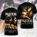 Freddie Mercury 80th Anniversary 3D Apparel – MAITM14144