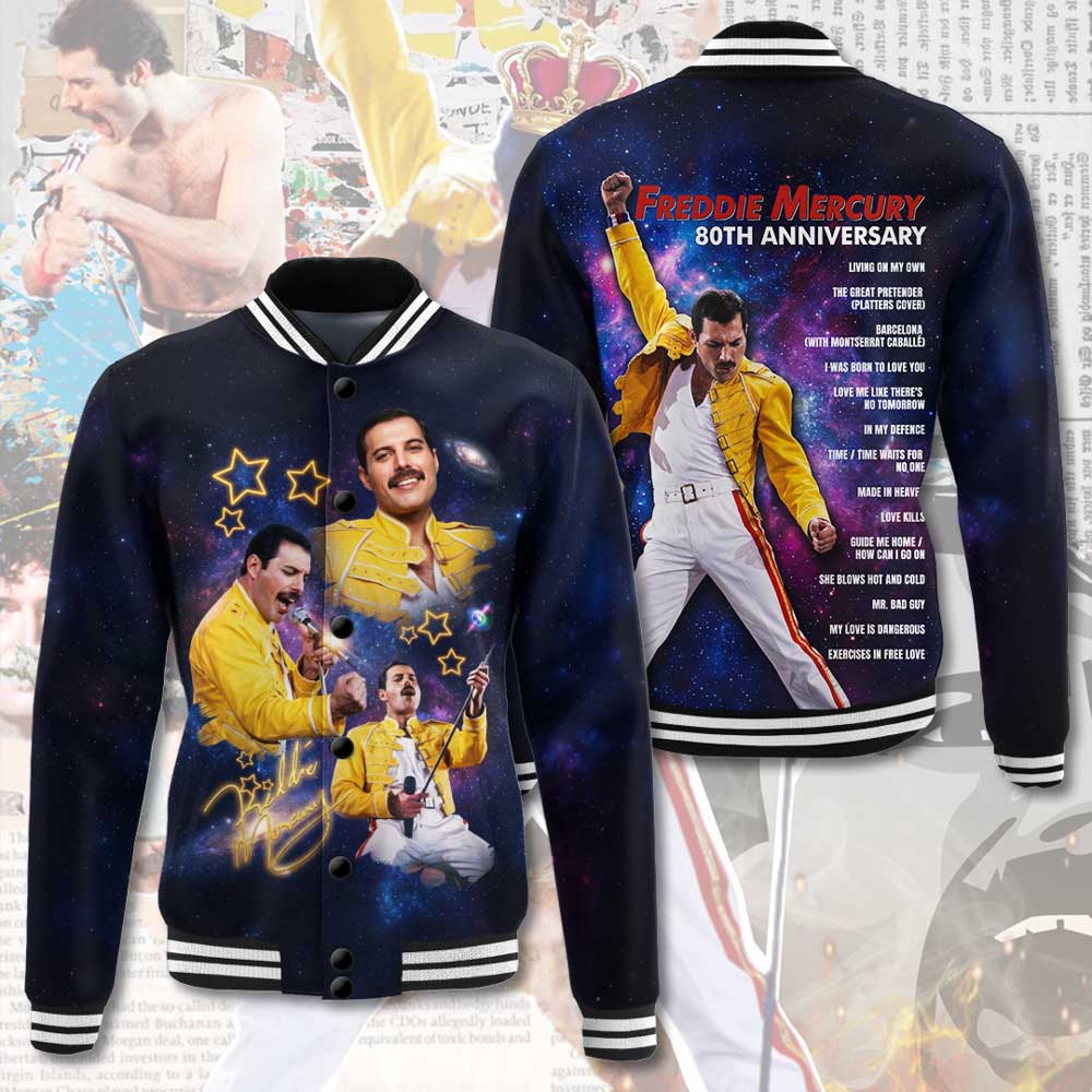 Freddie Mercury 80th Anniversary Varsity Jacket – TMTHU6041