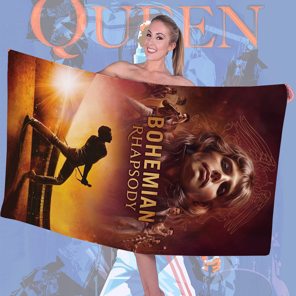 Freddie Mercury Rectangle Beach Towel – TMTHU6154