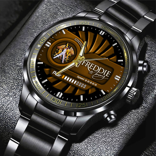 Freddie Mercury Black Stainless Steel Watch – MAITM10533