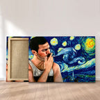 Freddie Mercury Rectangle Canvas With Inner Frame – MAITM10534