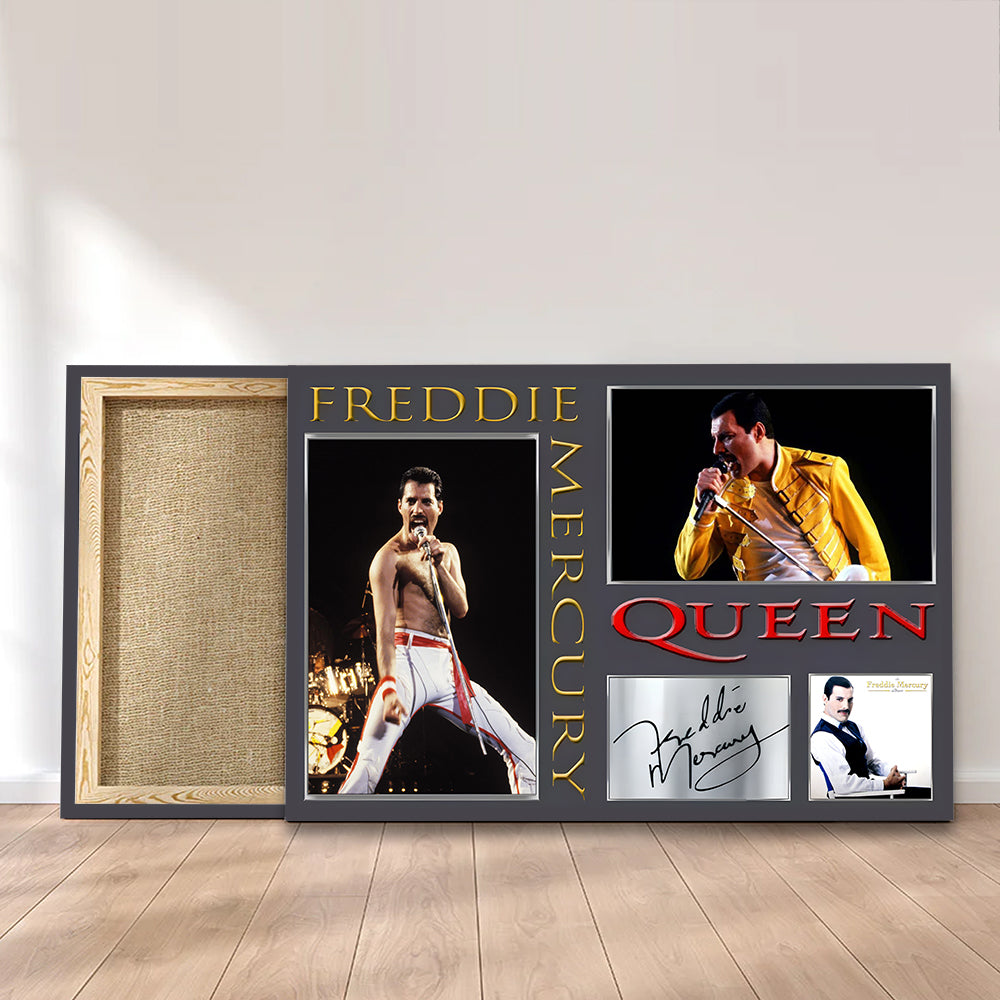 Freddie Mercury Rectangle Canvas With Inner Frame – MAITM9593