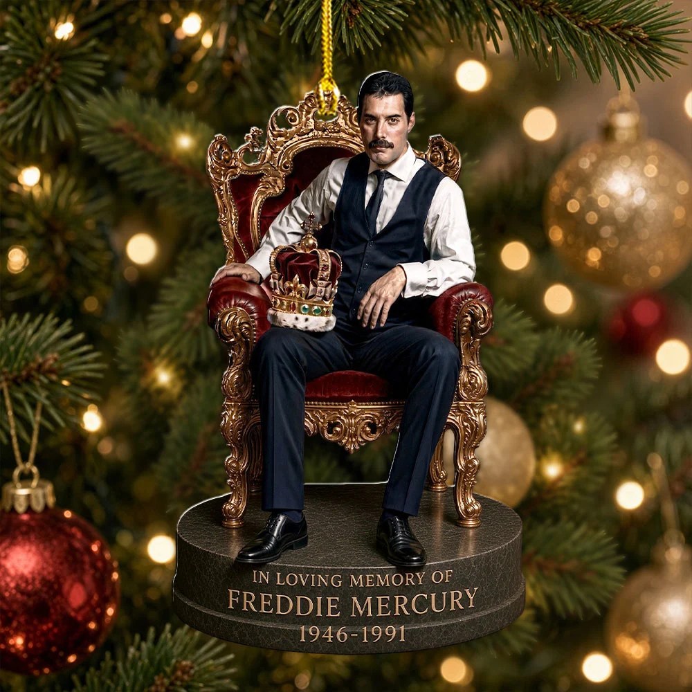 Freddie Mercury Custom Shape 2-side Printed Acrylic Ornament – MAITM15337