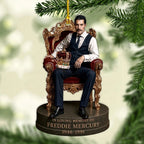 Freddie Mercury Custom Shape 2-side Printed Acrylic Ornament – MAITM15337
