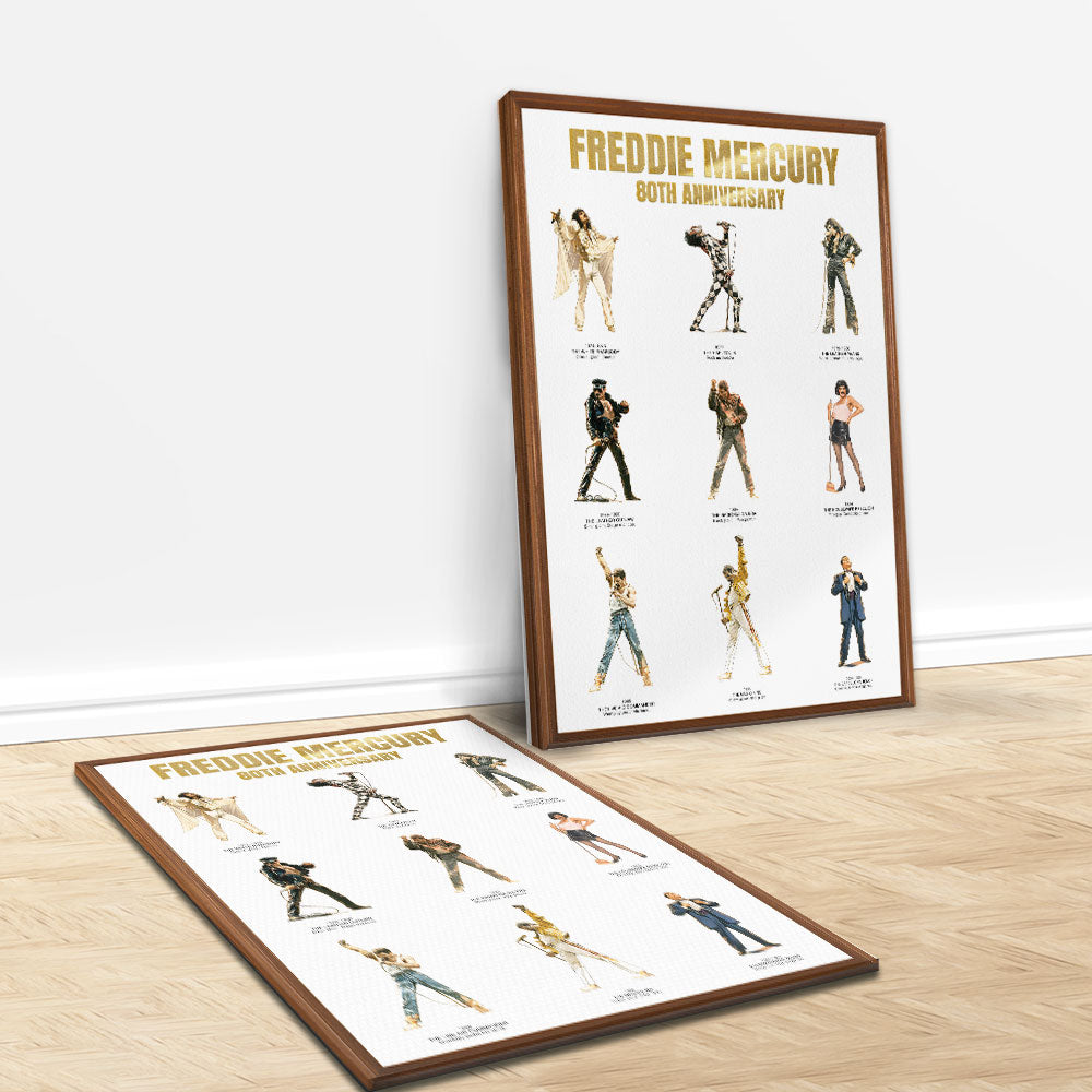Freddie Mercury Rectangle Canvas With Inner Frame – TMTHU6131