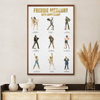 Freddie Mercury Rectangle Canvas With Inner Frame – TMTHU6131