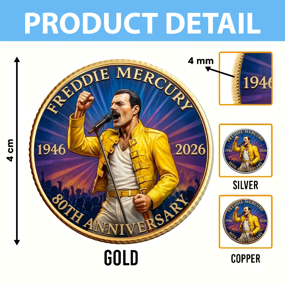 Freddie Mercury 80th Anniversary Commemorative Coin – MAITM15149