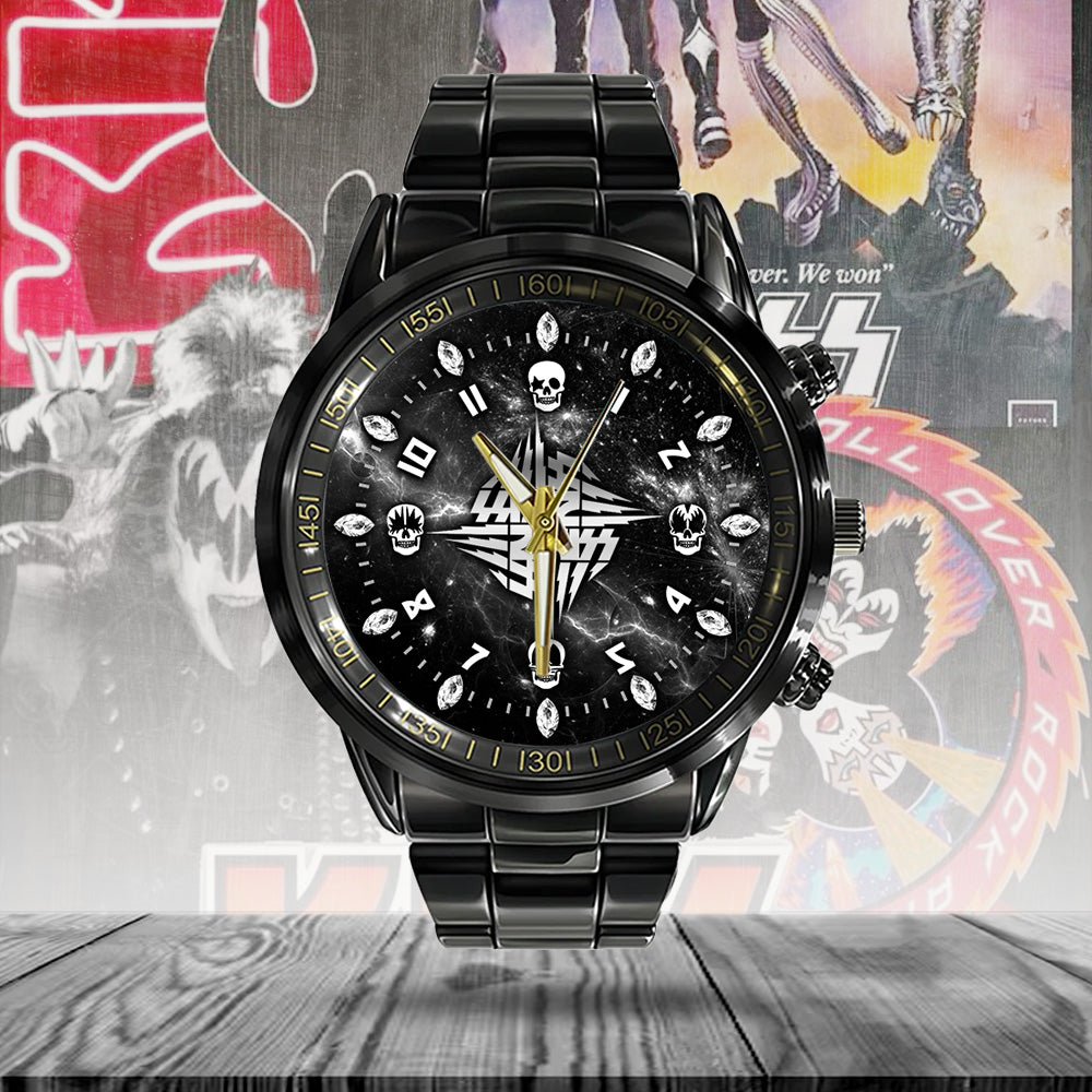 KISS Black Stainless Steel Watch – GNE 2130