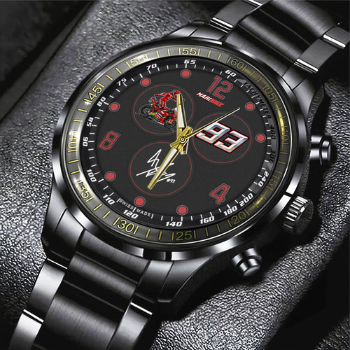 Ducati Lenovo Team x Marc Márquez 2025 MotoGP World Champion Black Stainless Steel Watch – GNE4488