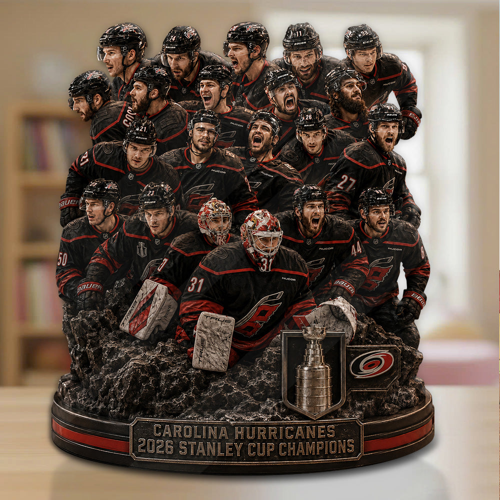 Carolina Hurricanes 2026 Stanley Cup Champions Custom Shape Acrylic Plaque – GNE7038