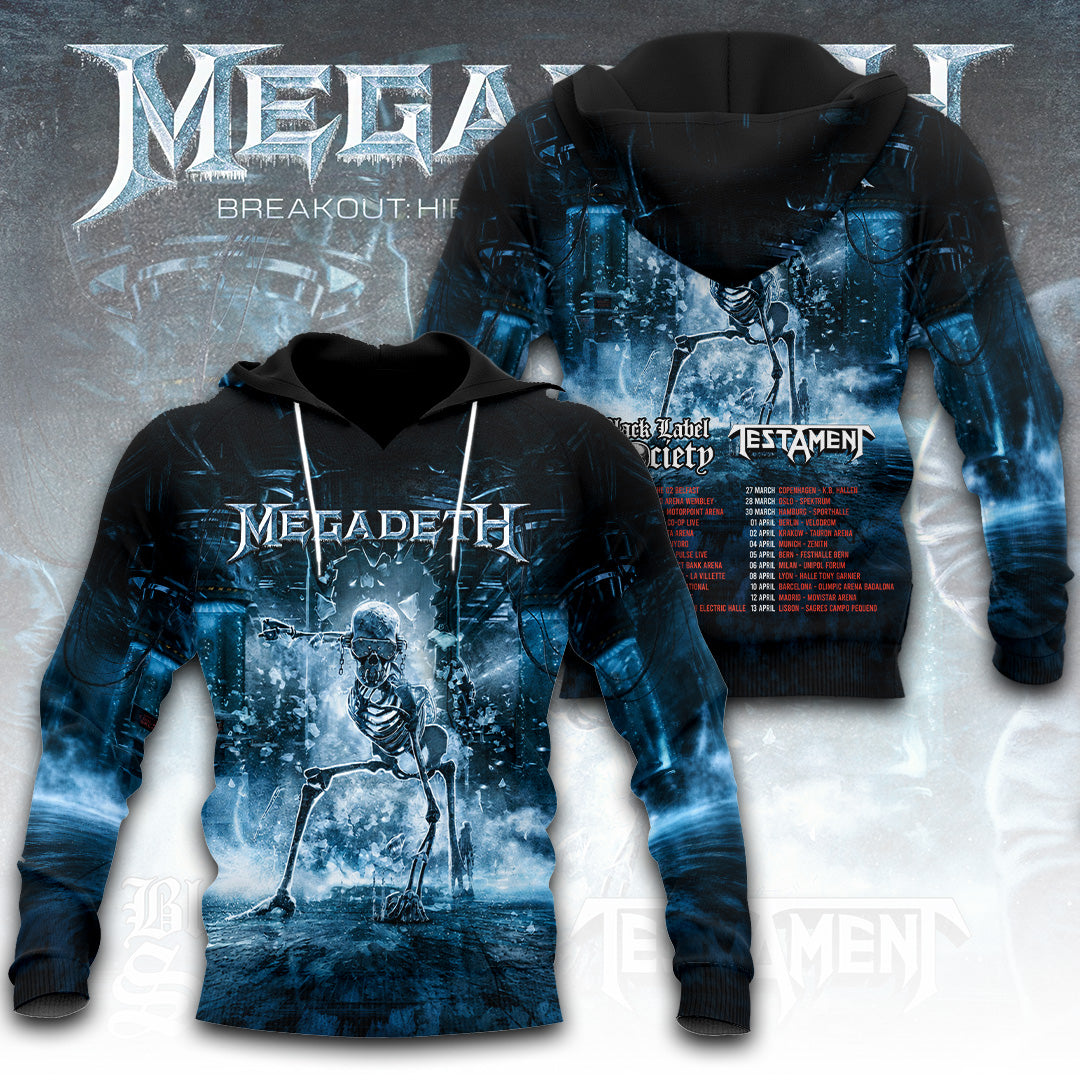 Megadeth 2027 European Tour 3D Apparel – GNE8032