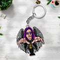 Ozzy Osbourne Custom Shape 2-Side Printed Keychain – GNENEW579
