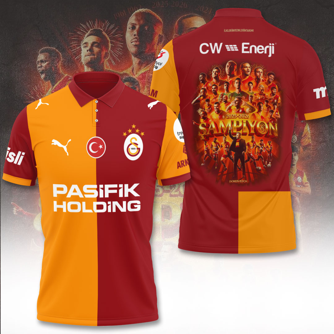 Galatasaray S.K. Turkish Champions 25/26 3D Apparel – TANTN22849