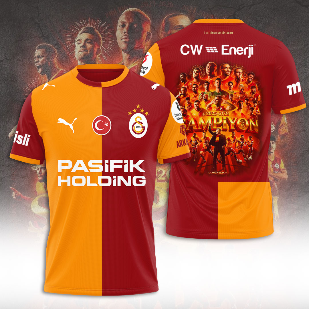 Galatasaray S.K. Turkish Champions 25/26 3D Apparel – TANTN22849