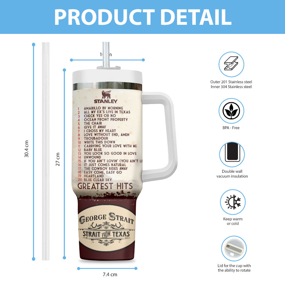 Personalized George Strait 40oz Tumbler – TANTN17318