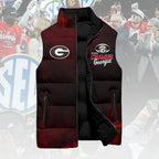 Georgia Bulldogs Football 2025 SEC Champions 3D Sleeveless Down Jacket – HOATT15018