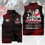 Georgia Bulldogs Football 2025 SEC Champions 3D Sleeveless Down Jacket – HOATT15018