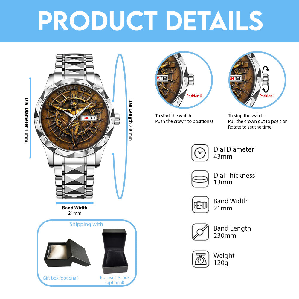 God Is Good Alloy Luxury Quartz Watch – TANTN15385