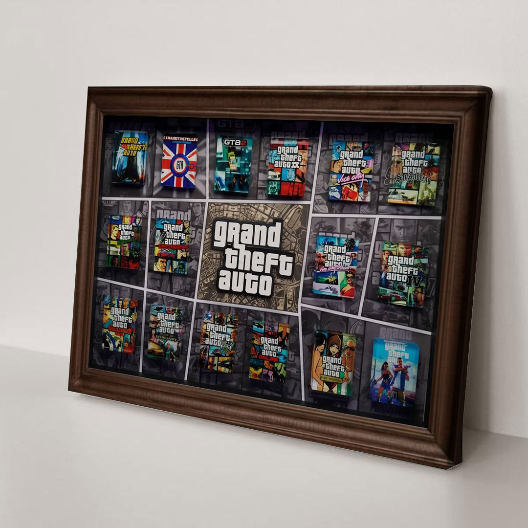Grand Theft Auto Rectangle Canvas With Inner Frame – TMTHU7395