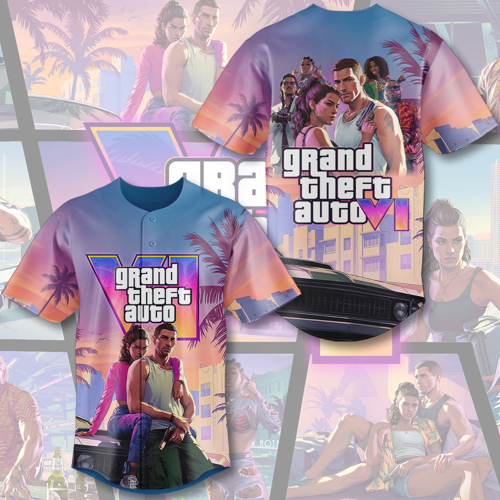 Grand Theft Auto VI Baseball Jersey – TMTHU7559