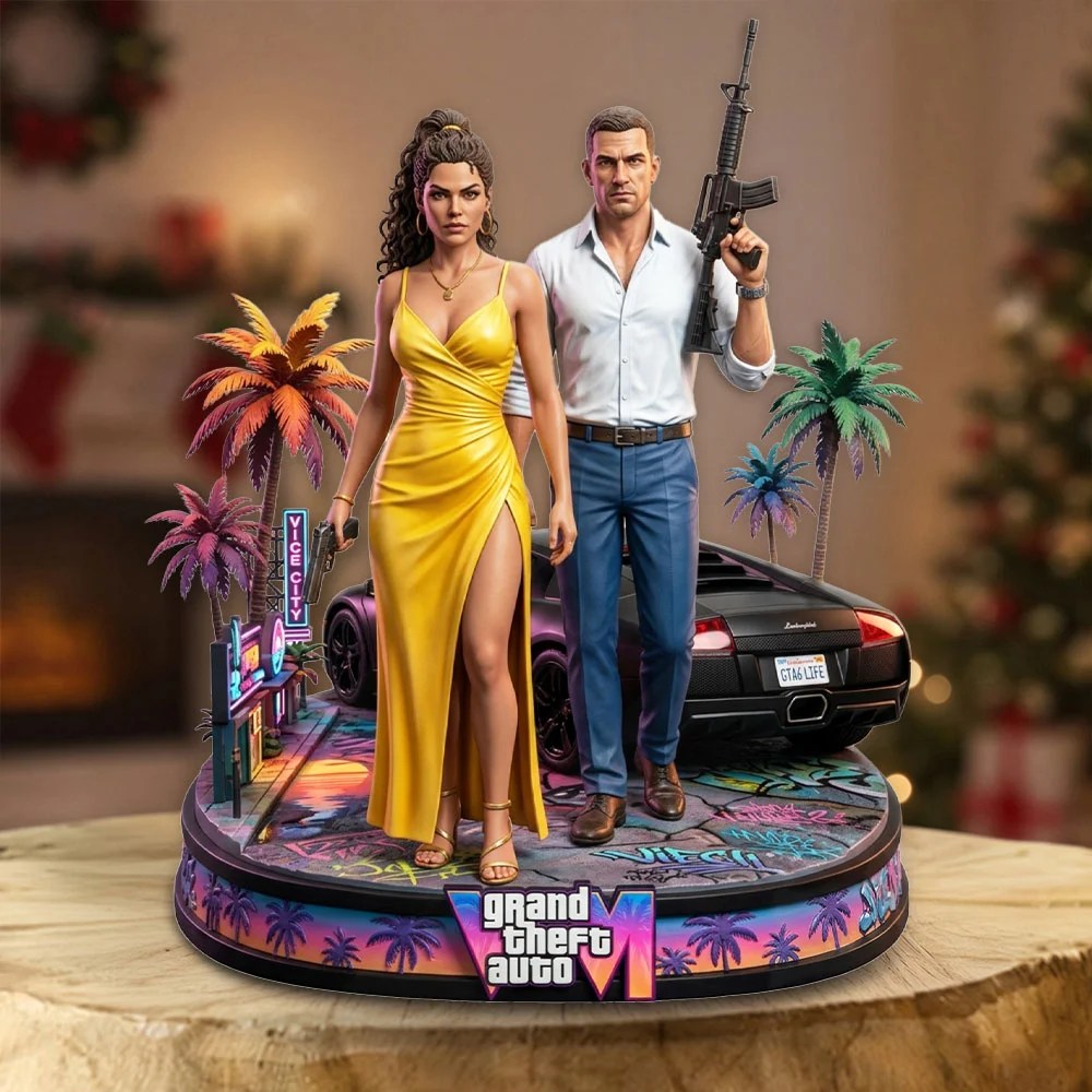 Grand Theft Auto VI Custom Shape Acrylic Plaque – TMTHU10240