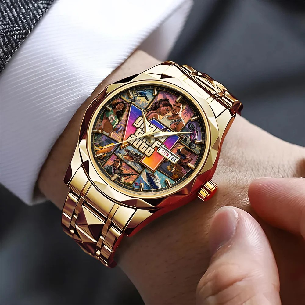Grand Theft Auto VI Alloy Luxury Quartz Watch – GNE8378