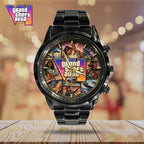 Grand Theft Auto VI Black Stainless Steel Watch – GNE8379