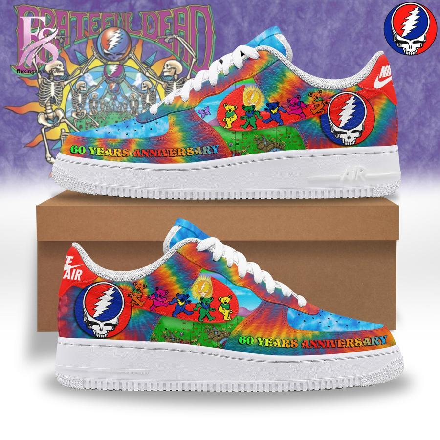 Grateful Dead 60 Years Anniversary Air Force Shoes