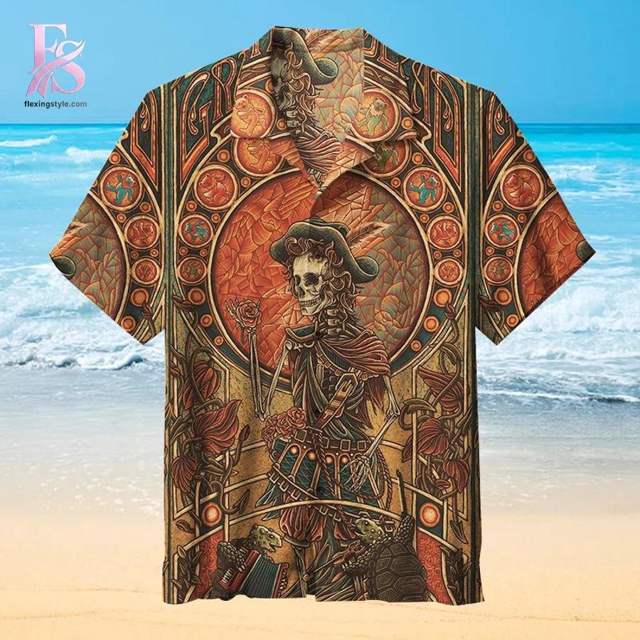 Grateful Dead Skull Hawaiian Shirt