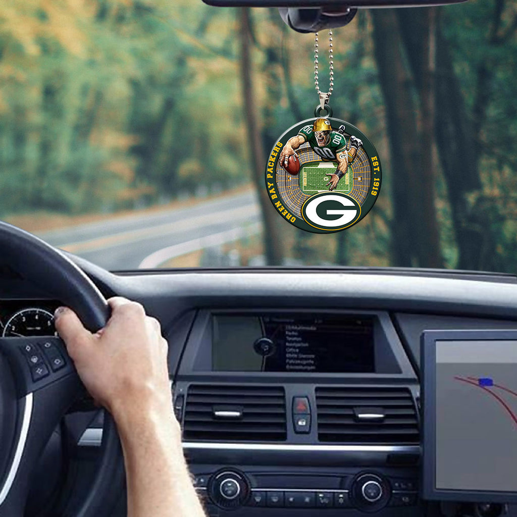 Green Bay Packers Custom shape 2-sided Acrylic Car Ornament – HOATT12598
