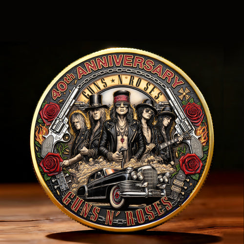 Guns N' Roses 40th Anniversary Commemorative Coin – TMTHU4676