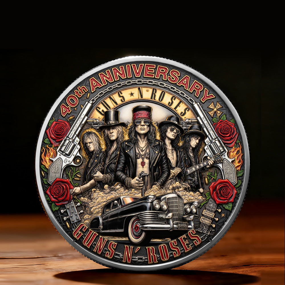 Guns N' Roses 40th Anniversary Commemorative Coin – TMTHU4676