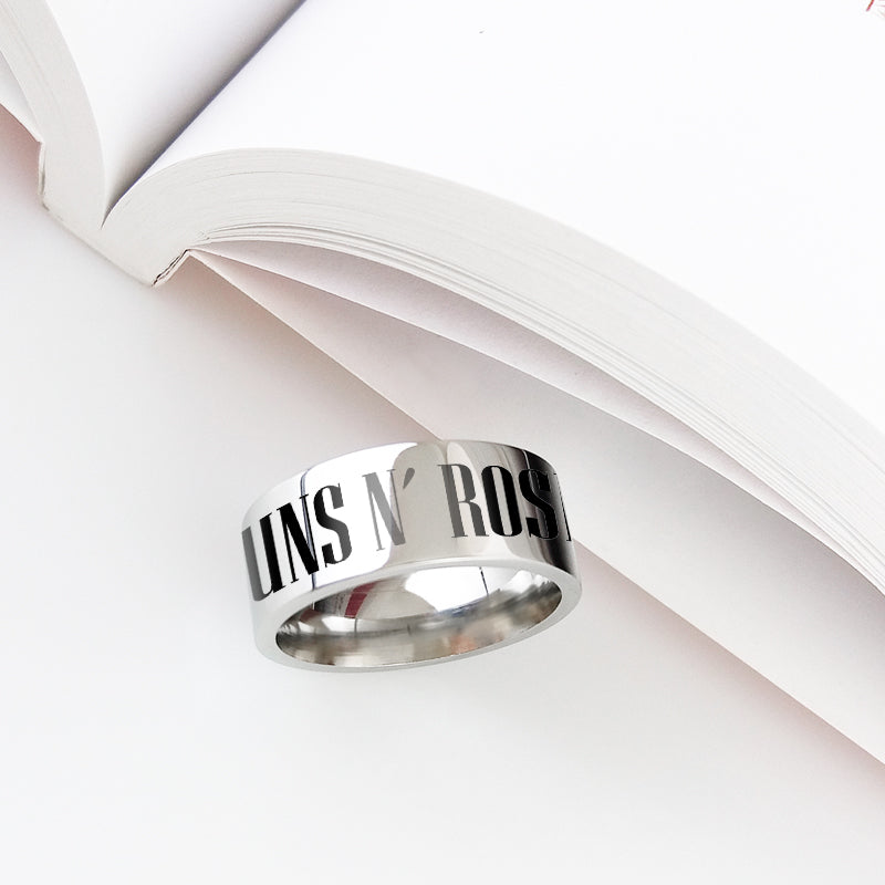 Guns N' Roses Titanium Steel Ring – MAITMDROP067