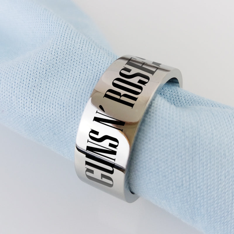 Guns N' Roses Titanium Steel Ring – MAITMDROP067