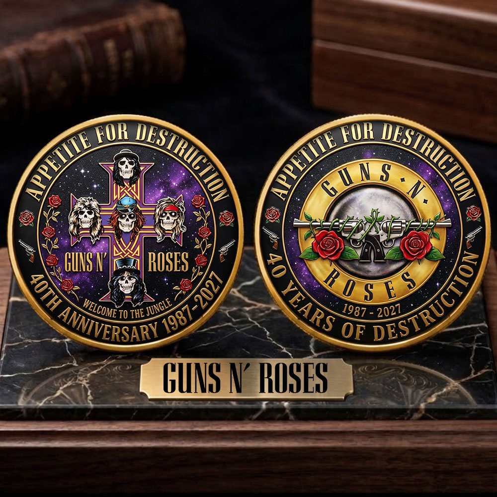 Guns N' Roses 40th Anniversary Commemorative Coin – TANTN21627
