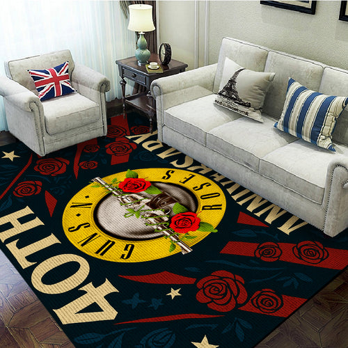 Guns N' Roses 40th Anniversary Rectangular Rug – TANTN17865