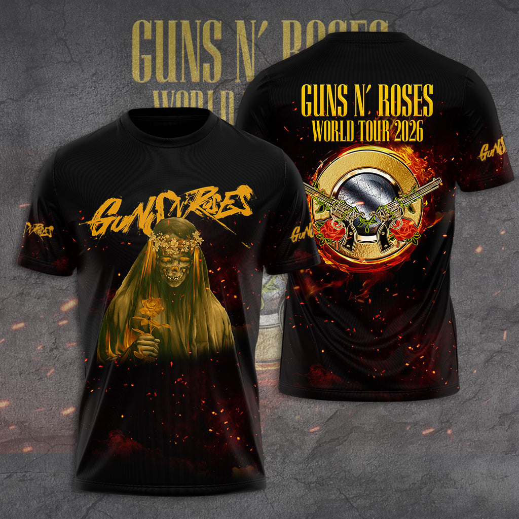 Guns N' Roses Tour 2026 3D Apparel – GNE6125