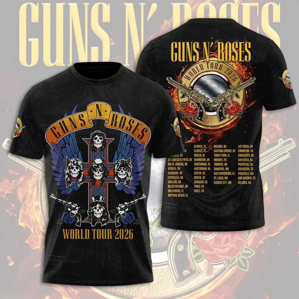 Guns N' Roses 2026 3D Apparel – GNE8202