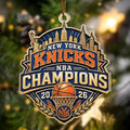 New York Knicks 2026 NBA Finals Champions Custom Shape 2-side Printed Acrylic Ornament – HOATT20913
