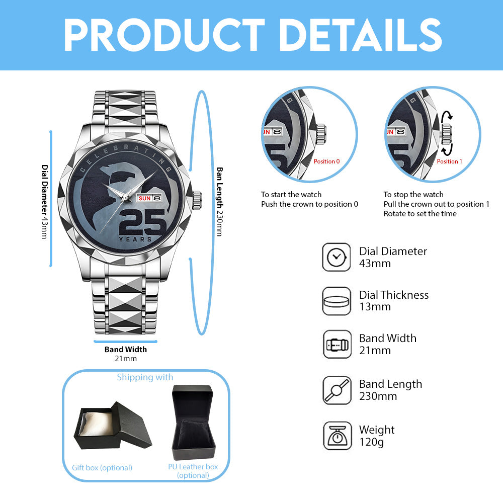 Halo 25th Anniversary Alloy Luxury Quartz Watch – GNE5908