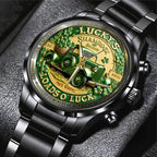 Happy St. Patrick's Day Black Stainless Steel Watch – TANTN20186