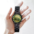 Happy St. Patrick's Day Black Stainless Steel Watch – TANTN20186