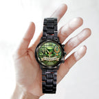 Happy St. Patrick's Day Black Stainless Steel Watch – TANTN20188