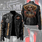 Harley Davidson 125th Anniversary Motorcycle Leather Jacket – TMTHU9960
