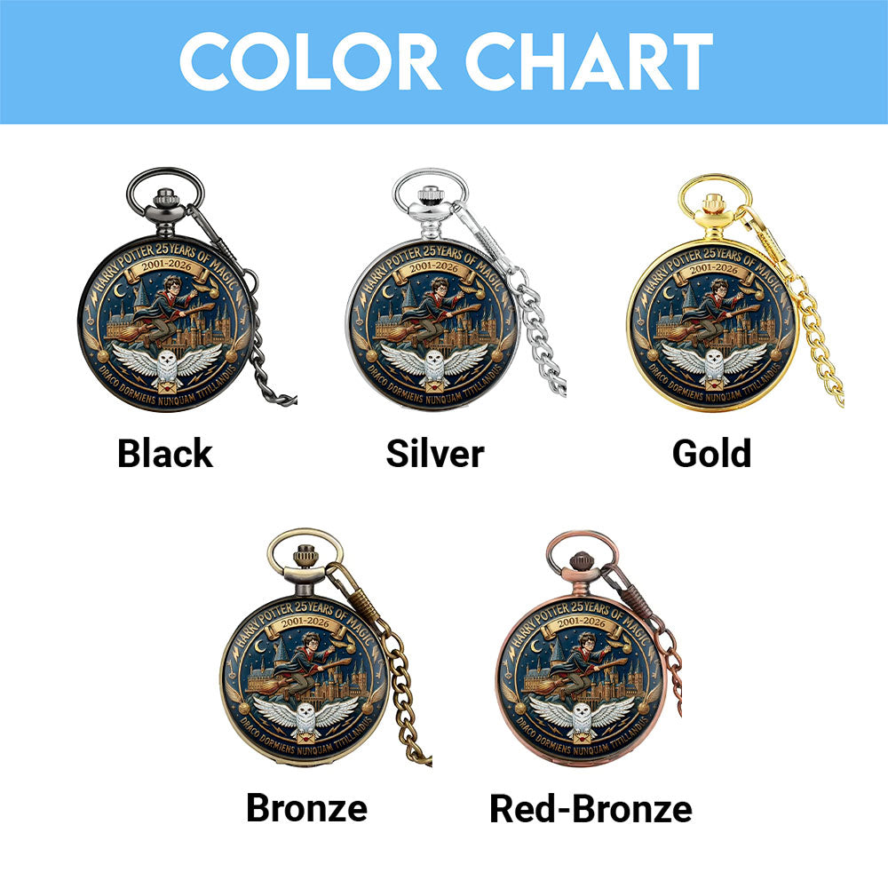 Harry Potter 25 Years of Magic Pocket Watch – MAITM14821