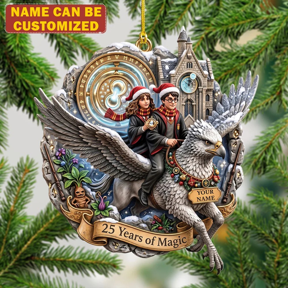 Personalized Harry Potter 25th Anniversary Custom Shape 2-side Printed Acrylic Ornament – TMTHU9730
